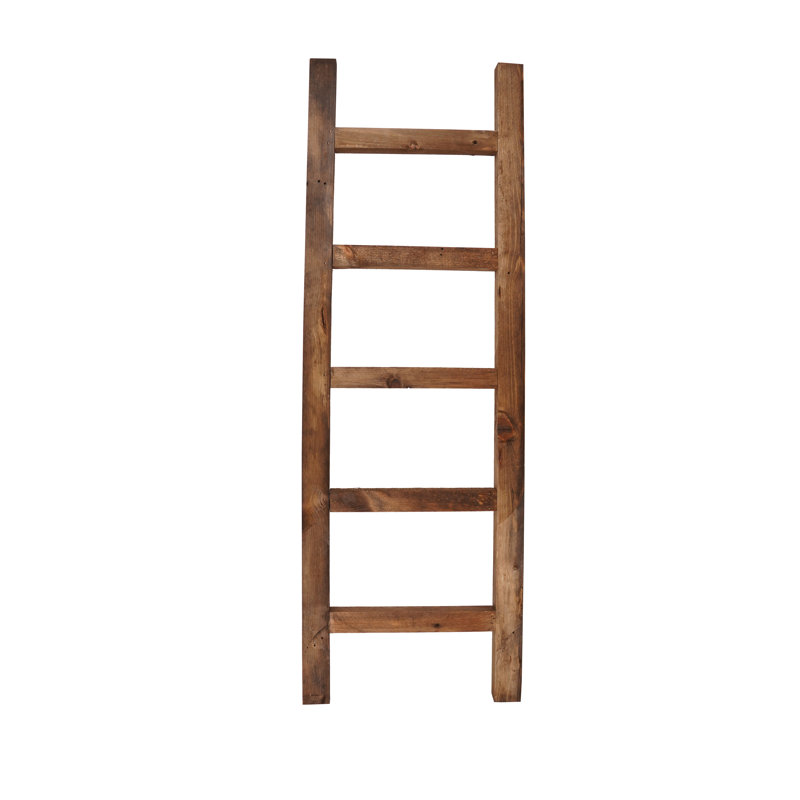 4 ft. Blanket Ladder Antiqued White